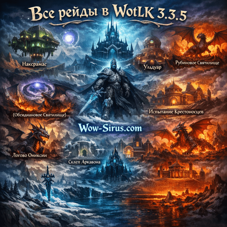 Wotk Rxp Все рейды в WotLK 3.3.5 - Wow-Sirus.com